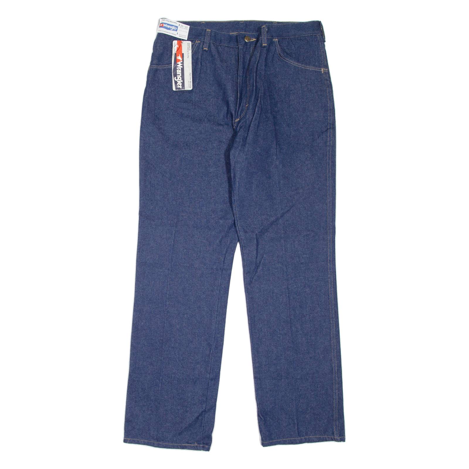 WRANGLER Mens Jeans Blue Regular Straight 90s W36 L32