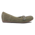 TIMBERLAND Womens Loafer Shoes Olive Green Synthetic UK 3.5 Comfortable Casual