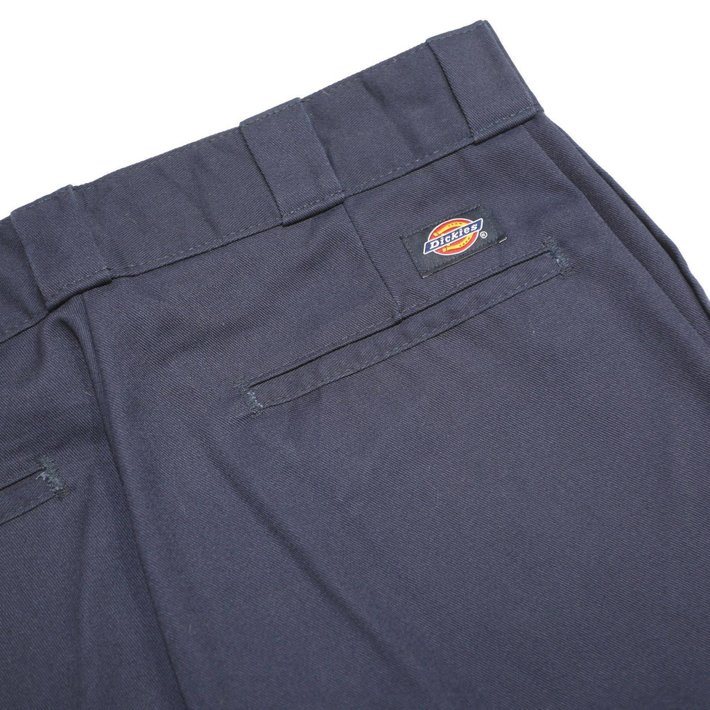 DICKIES Mens Regular Fit Navy Blue Cotton Blend Trousers W30 L30 Zip Closure