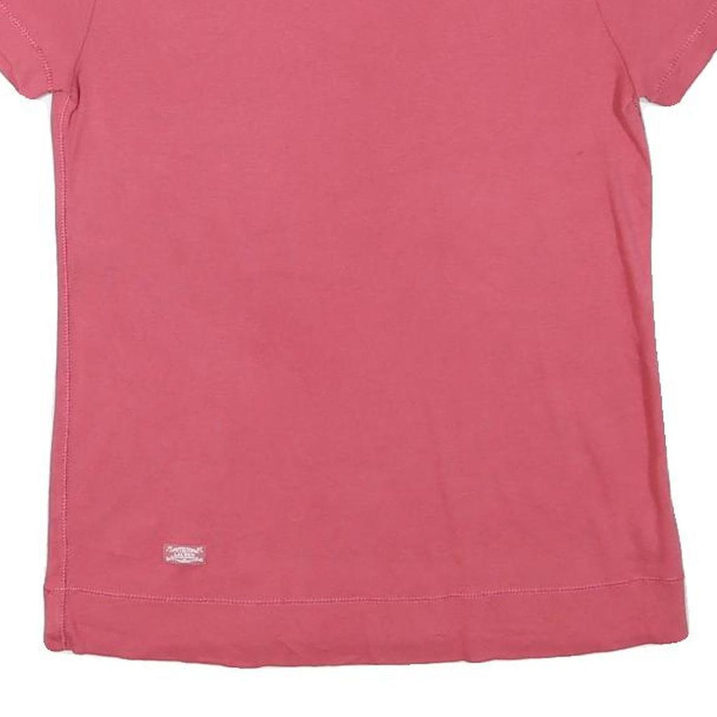 LAUREN RALPH LAUREN Womens Pink T-Shirt M Short Sleeve Round Neck Cotton Blend