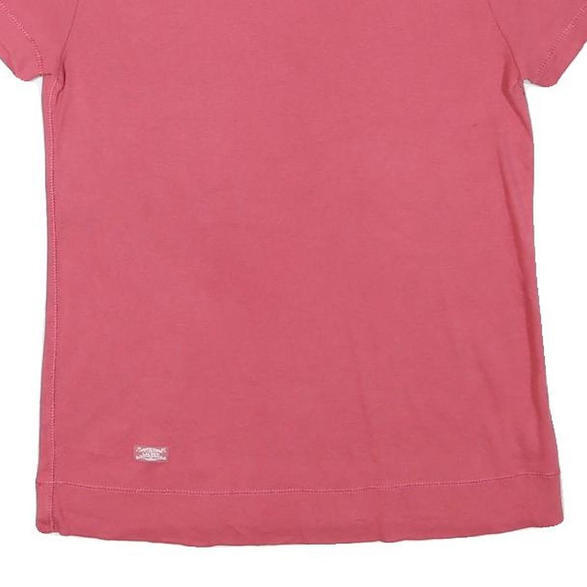 LAUREN RALPH LAUREN Womens Pink T-Shirt M Short Sleeve Round Neck Cotton Blend