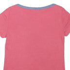 LAUREN RALPH LAUREN Womens Pink T-Shirt M Short Sleeve Round Neck Cotton Blend