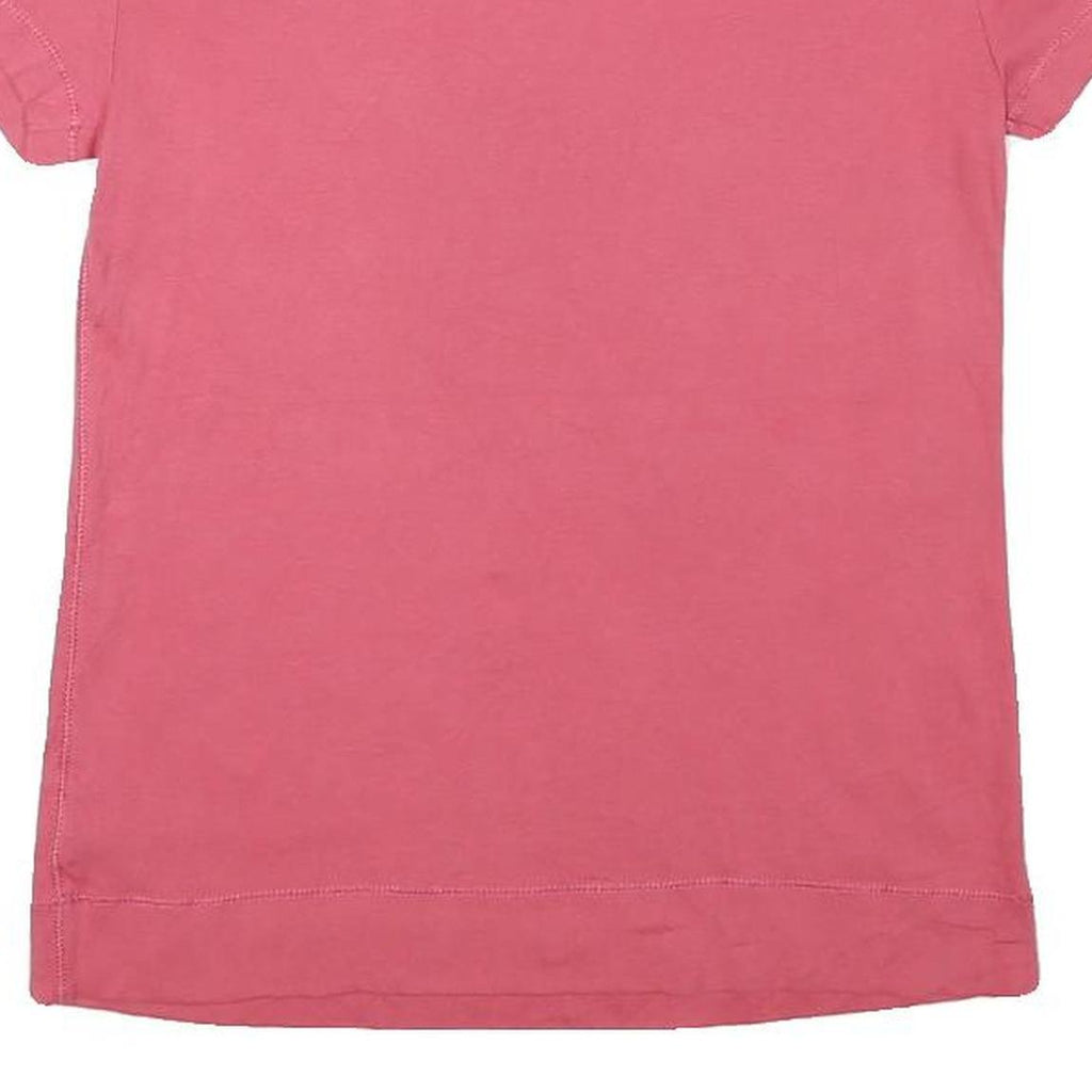 LAUREN RALPH LAUREN Womens Pink T-Shirt M Short Sleeve Round Neck Cotton Blend
