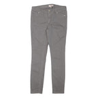 TED BAKER Womens Slim Grey Denim Slim Jeans W30 L28 Studded Detail Zip