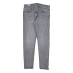 LEVI'S 512 Big E Mens Slim Grey Denim Jeans W32 L32 Classic Zip Closure