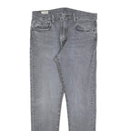 LEVI'S 512 Big E Mens Slim Grey Denim Jeans W32 L32 Classic Zip Closure