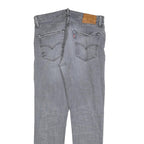 LEVI'S 512 Big E Mens Slim Grey Denim Jeans W32 L32 Classic Zip Closure