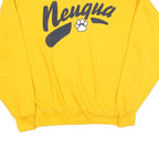 THE COTTON EXCHANGE Mens Yellow Crew Neck L Pullover Sweatshirt Neugua Print