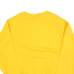 THE COTTON EXCHANGE Mens Yellow Crew Neck L Pullover Sweatshirt Neugua Print