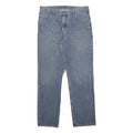 CARHARTT Mens Blue Regular Straight Cotton Jeans W38 L33 Classic Zip Closure
