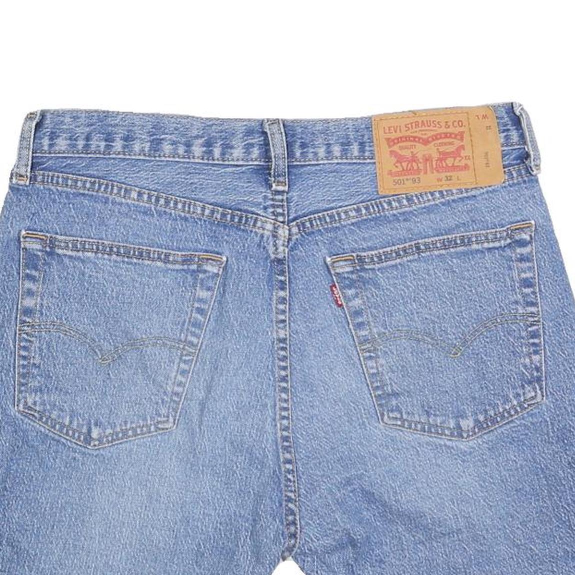 LEVI'S Mens Denim Blue Casual Shorts M W32 Classic Comfortable Cotton