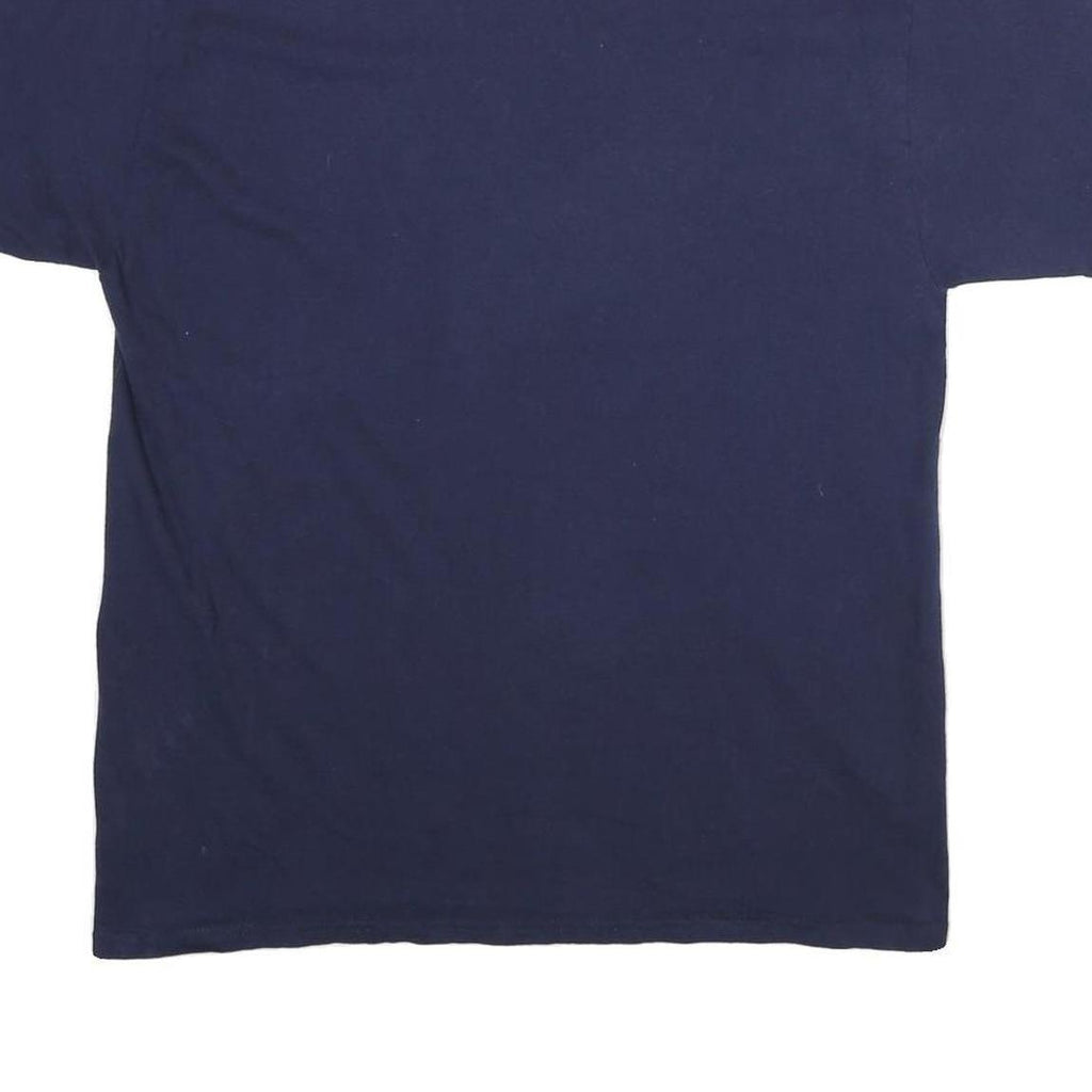 RUSSELL ATHLETIC Mens Blue Nevada Wolf Pack Graphic T-Shirt L Short Sleeve Crew