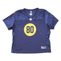 REEBOK Womens Blue Yellow Sports Graphic T-Shirt XL V-Neck Short Sleeve NFL