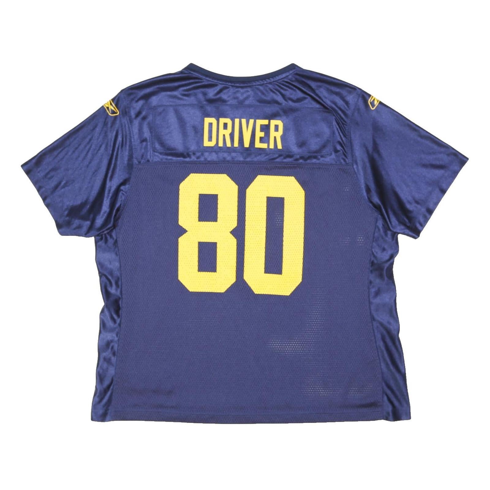 REEBOK Womens Blue Yellow Sports Graphic T-Shirt XL V-Neck Short Sleeve NFL