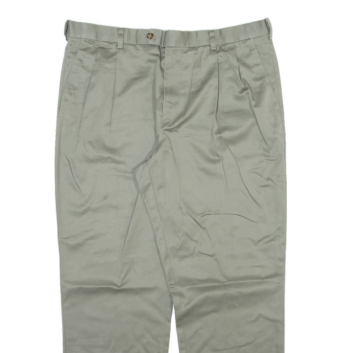 ROUNDTREE AND YORKE Mens Trousers Grey Relaxed Straight W38 L30