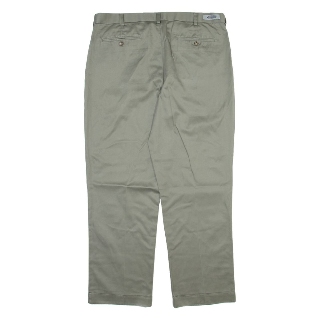 ROUNDTREE AND YORKE Mens Trousers Grey Relaxed Straight W38 L30