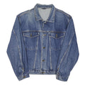 LEE COOPER Mens Blue Denim Jacket L Cotton Button Closure Classic Fit Casual