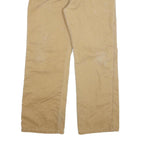 DICKIES Mens Cotton Blend Beige Regular Fit Straight Leg Trousers W34 L30
