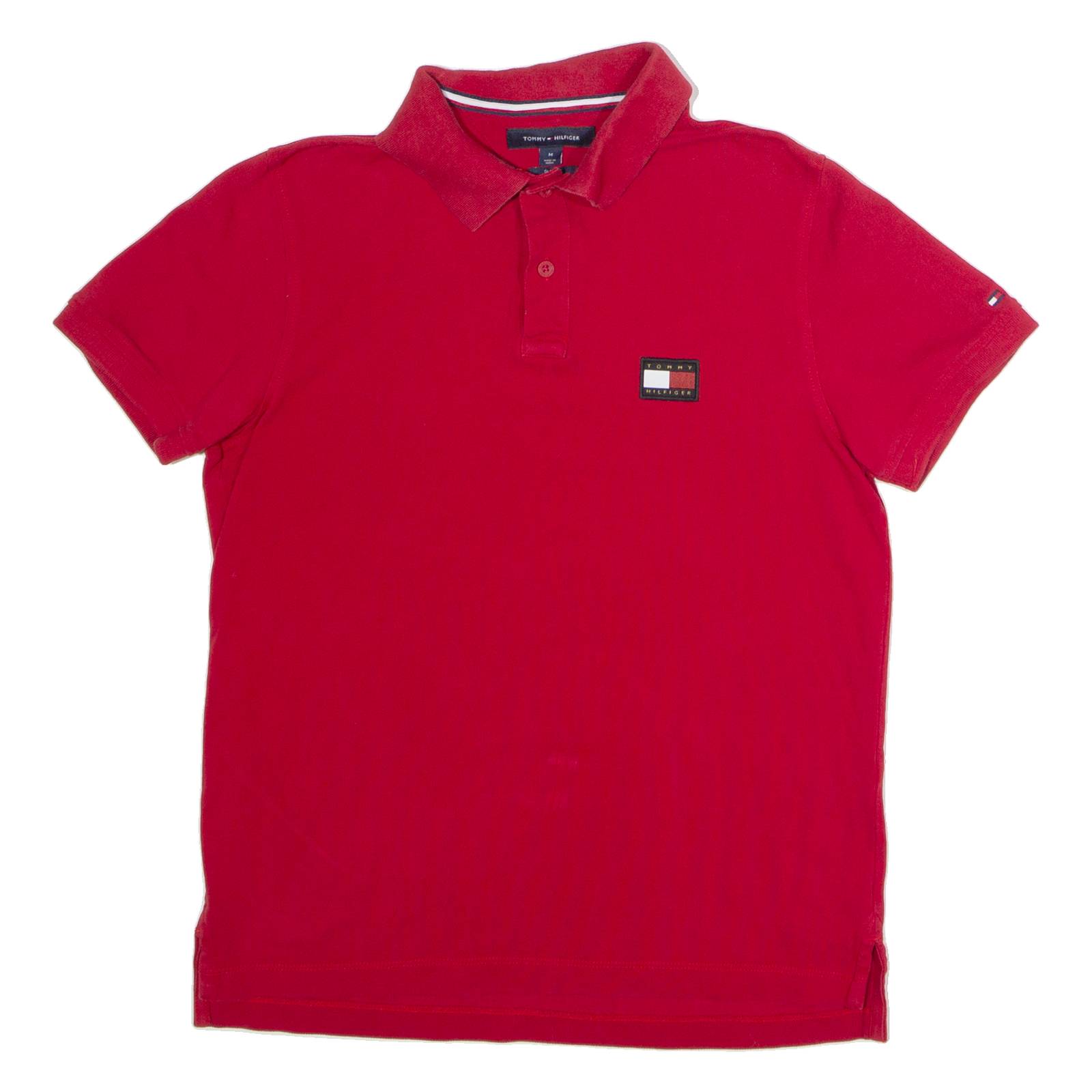 TOMMY HILFIGER Slim Fit Mens Polo Shirt Red M