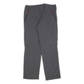 Womens Grey Polyester Blend Regular Fit Straight Trousers W34 L30 Outdoor Zip
