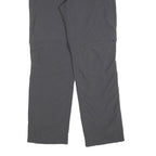 Womens Grey Polyester Blend Regular Fit Straight Trousers W34 L30 Outdoor Zip