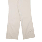 DKNY Womens Cotton Blend Beige Regular Fit Straight Leg Trousers W28 L30