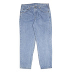 CARHARTT Mens Jeans Blue Relaxed Straight Denim Medium W35 L30 Zip Casual