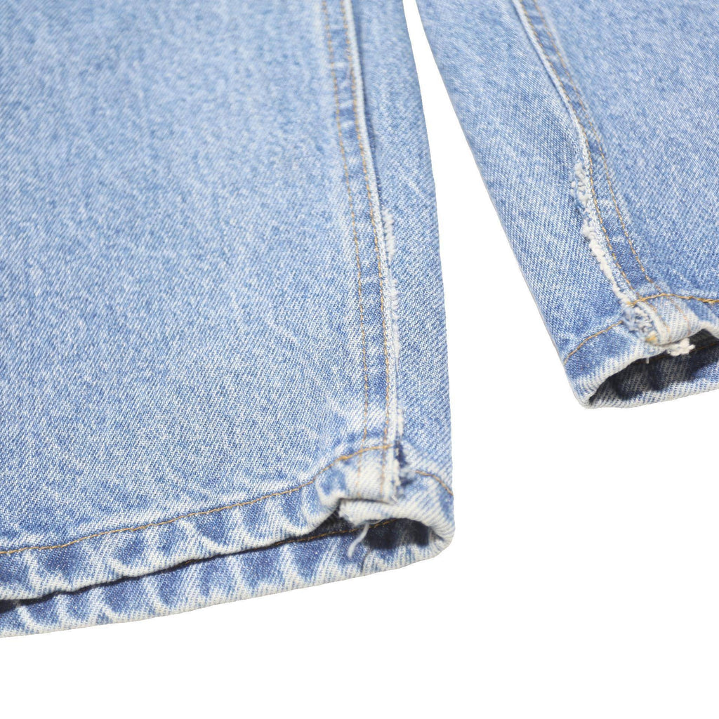 CARHARTT Mens Jeans Blue Relaxed Straight Denim Medium W35 L30 Zip Casual