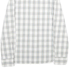 LEVI'S Mens White & Grey Check Shirt S Cotton Long Sleeve Casual
