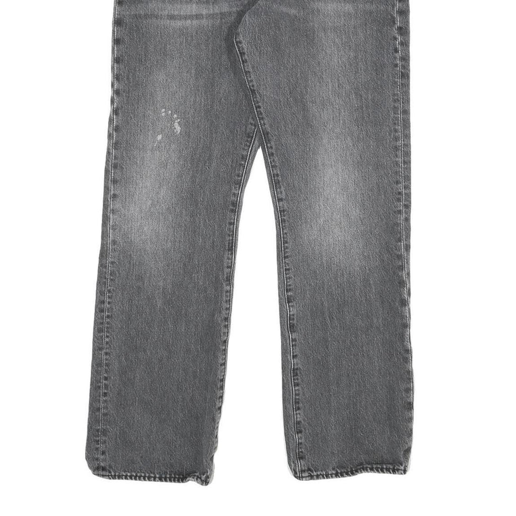 LEVI'S 501 Big E Mens Jeans Grey Regular Straight Denim Medium W32 L29 Button