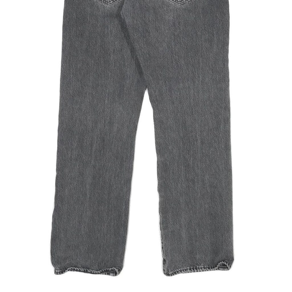 LEVI'S 501 Big E Mens Jeans Grey Regular Straight Denim Medium W32 L29 Button