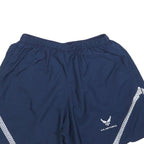 Womens Navy Blue Casual Shorts M W26 U.S. Air Force Logo Reflective Print