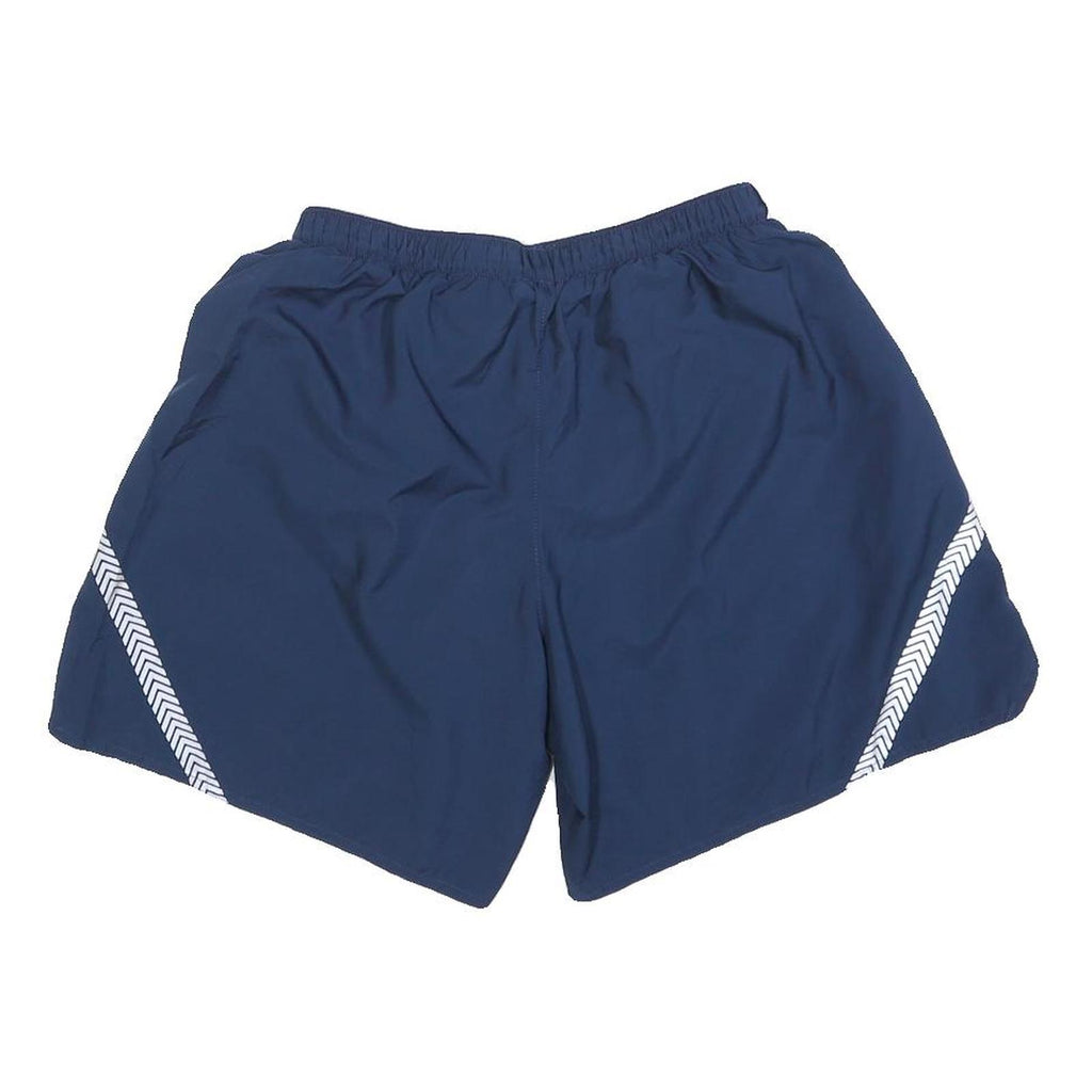 Womens Navy Blue Casual Shorts M W26 U.S. Air Force Logo Reflective Print