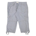 OP Womens Shorts Grey Cargo Casual L W31 Cotton Blend Utility Pocketed