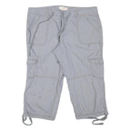 OP Womens Shorts Grey Cargo Casual L W31 Cotton Blend Utility Pocketed