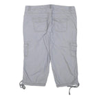 OP Womens Shorts Grey Cargo Casual L W31 Cotton Blend Utility Pocketed