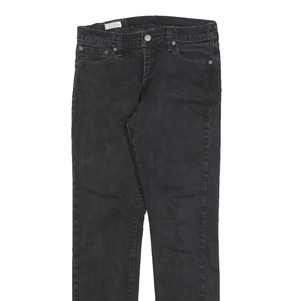 LEVI'S 511 Slim Mens Jeans Black Slim Skinny Denim Medium W30 L32 Zip