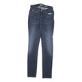 LEVI'S Womens Slim Skinny Denim Blue Jeans W25 L30 Stretch Cotton Blend Zip