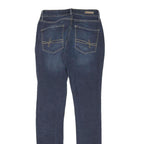 LEVI'S Womens Slim Skinny Denim Blue Jeans W25 L30 Stretch Cotton Blend Zip