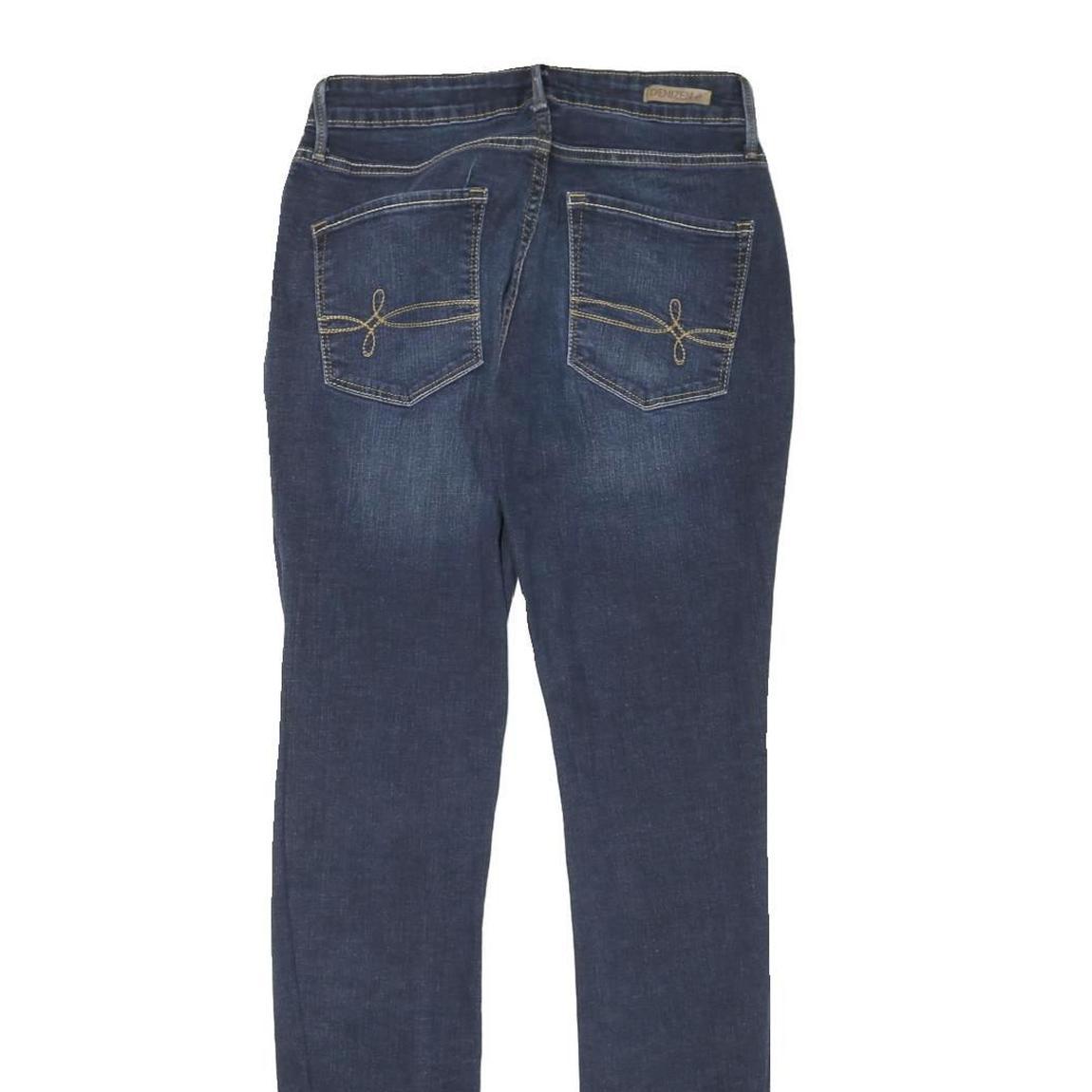 LEVI'S Womens Slim Skinny Denim Blue Jeans W25 L30 Stretch Cotton Blend Zip