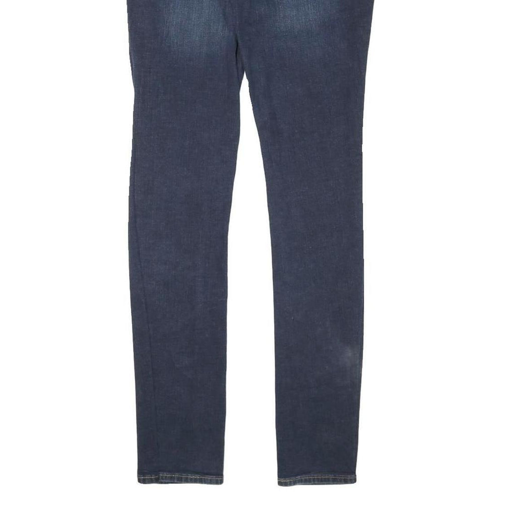 LEVI'S Womens Slim Skinny Denim Blue Jeans W25 L30 Stretch Cotton Blend Zip