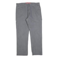 DICKIES Mens Grey Cotton Blend Regular Fit Straight Leg Trousers W36 L30