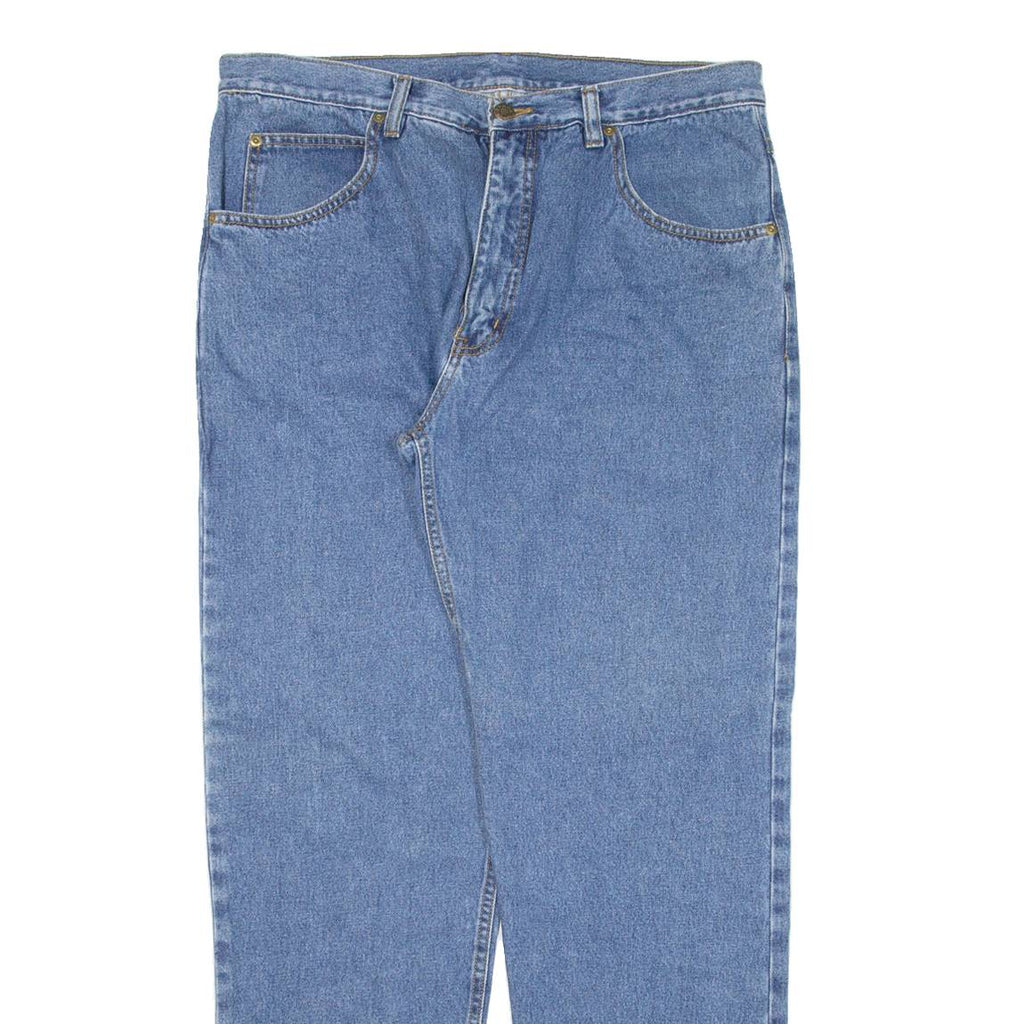 Mens Jeans Blue Regular Tapered W34 L32