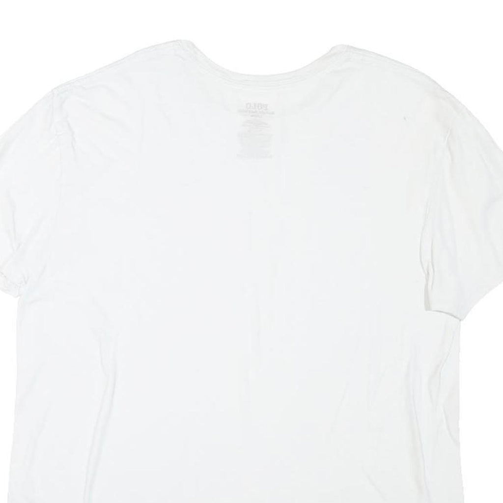 POLO RALPH LAUREN Mens White Classic T-Shirt L Short Sleeve Crew Neck Cotton
