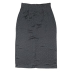 ET VOUS Womens Black & White Polka Dot Midi Pencil Polyester Skirt UK 14 Button