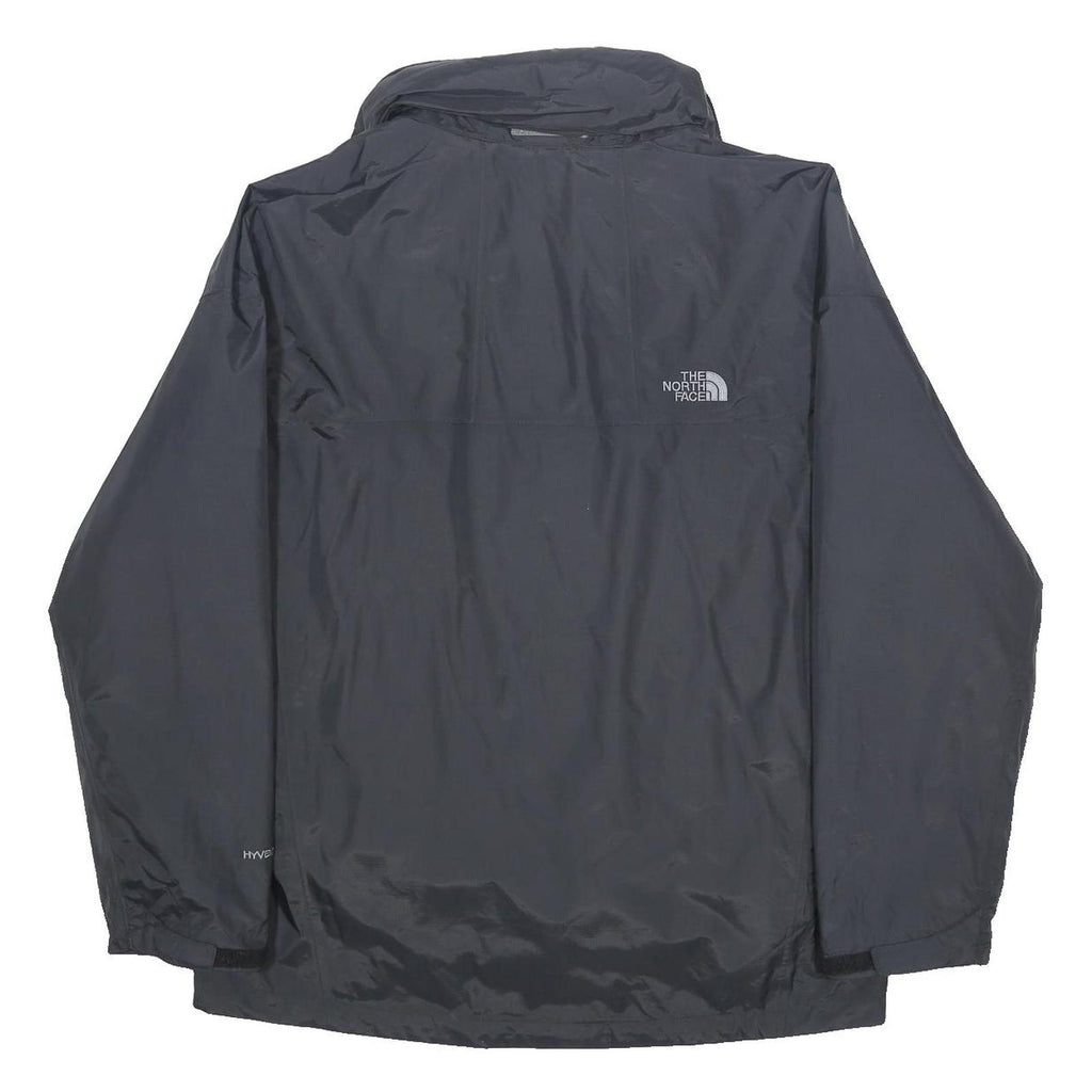 THE NORTH FACE Mens Black Nylon Zip Jacket L HyVent Outdoor Activewear