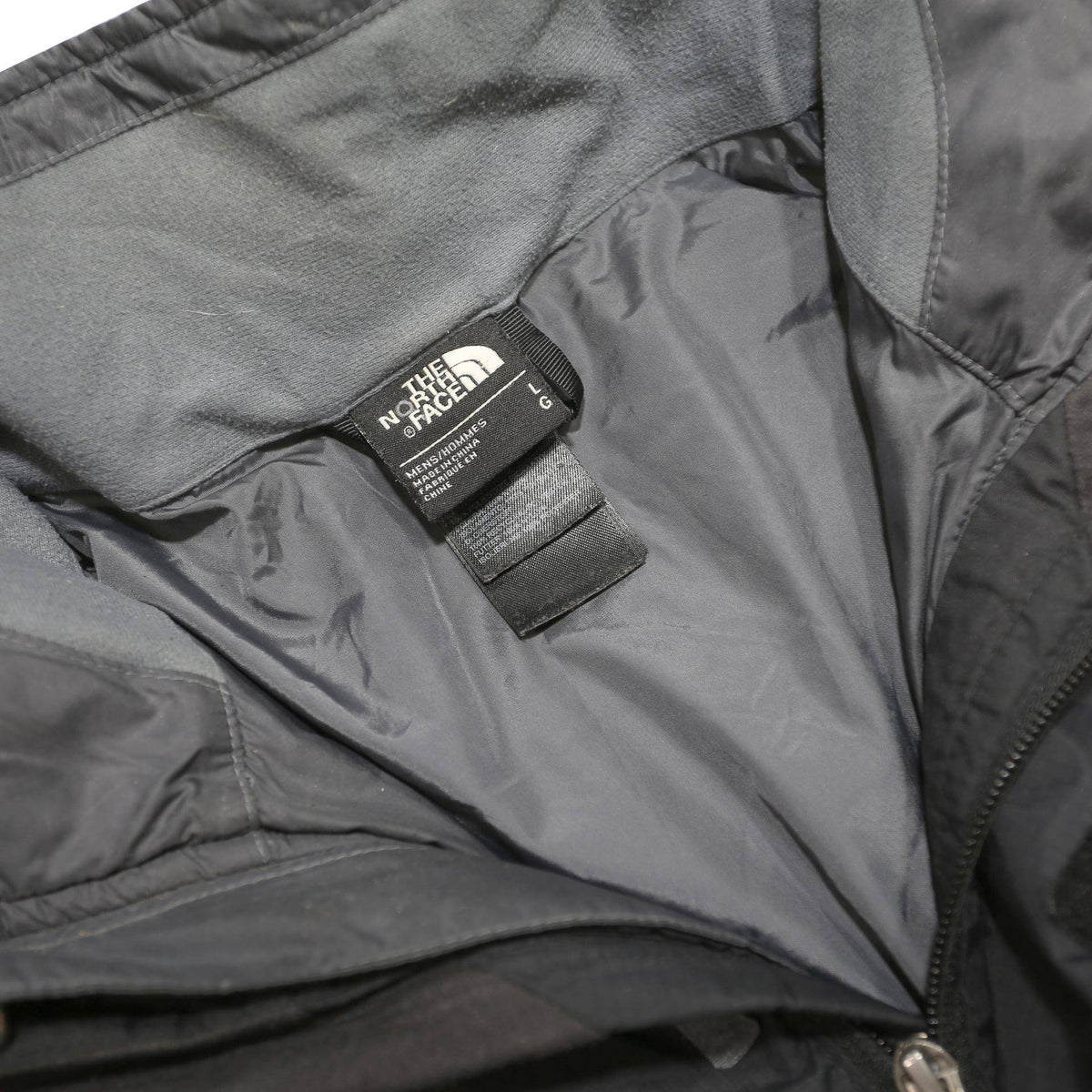 THE NORTH FACE Mens Black Nylon Zip Jacket L HyVent Outdoor Activewear