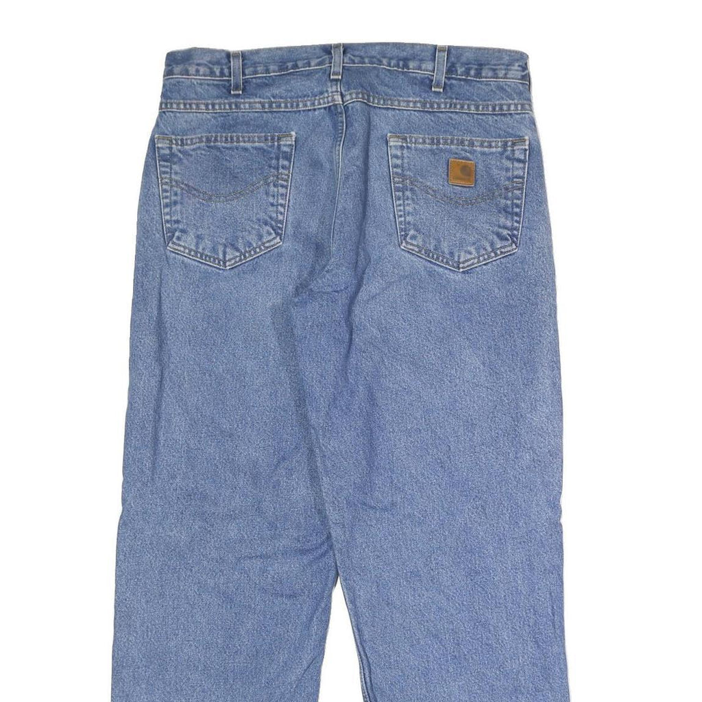 CARHARTT Mens Jeans Blue Relaxed Straight Denim Medium W35 L30 Workwear