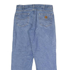 CARHARTT Mens Jeans Blue Relaxed Straight Denim Medium W35 L30 Workwear