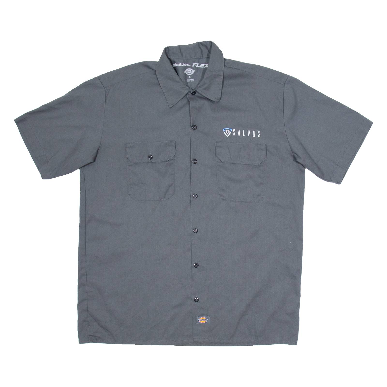 DICKIES Salvus Mens Worker Shirt Grey L